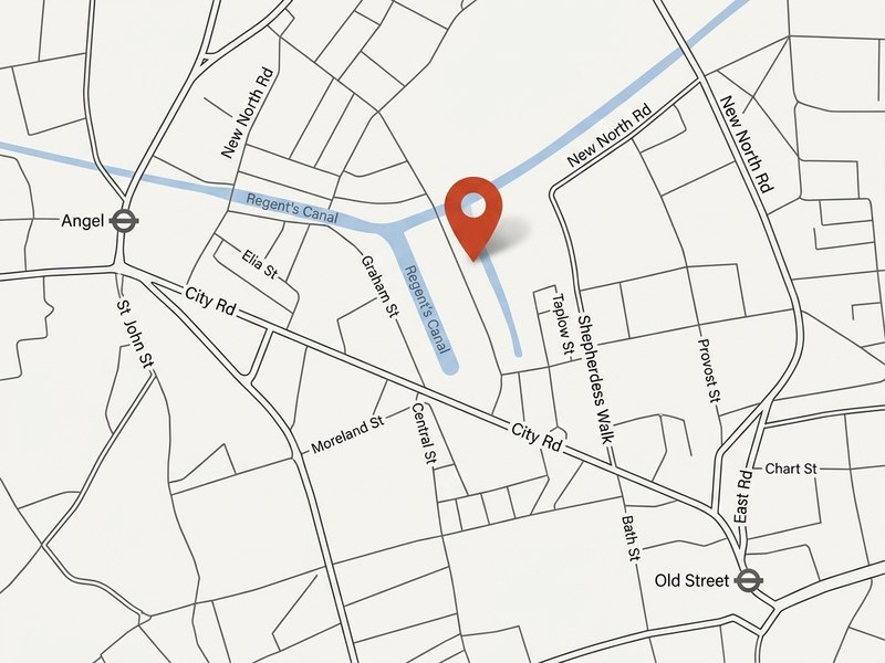 Stylised map illustration marking Your PT Hub's location — click to open the real map in Google Maps
